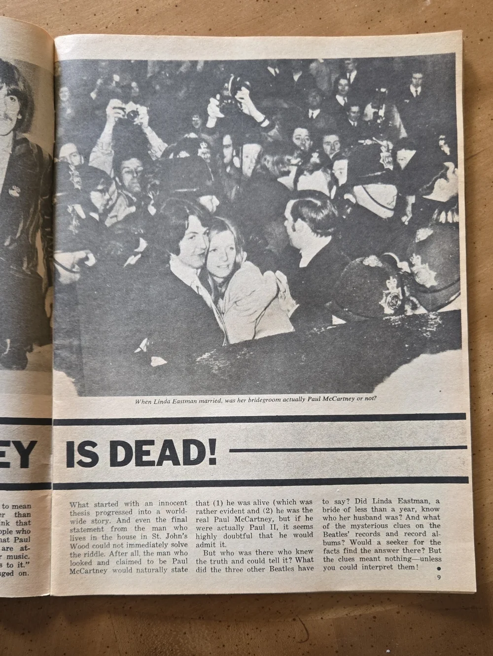 Vintage Beatles Magazine Paul McCartney Dead - Picture 3 of 7